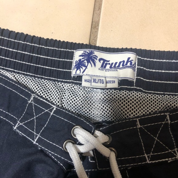 Trunks surf and swim co navy blue swim trunks - Picture 2 of 4